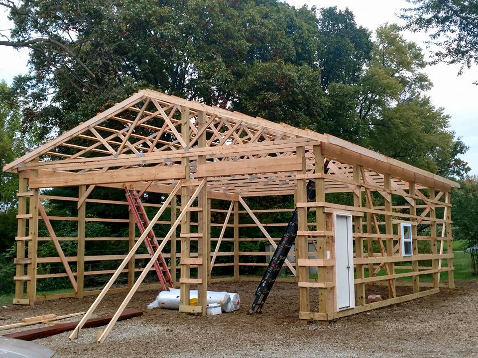 building framing in process