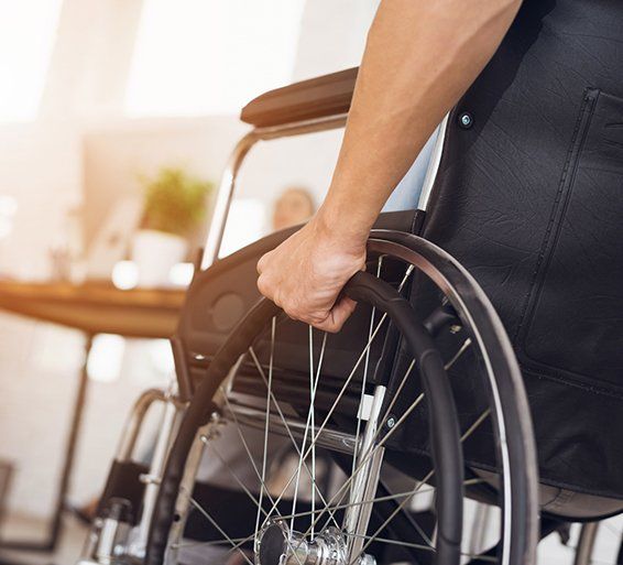 Injured Man in Wheelchair — Orangeburg, SC — Dean Law Firm