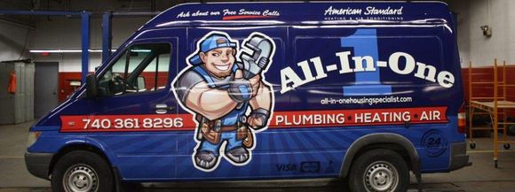 Plumbing Truck — Marion, OH — All In One Housing Specialists