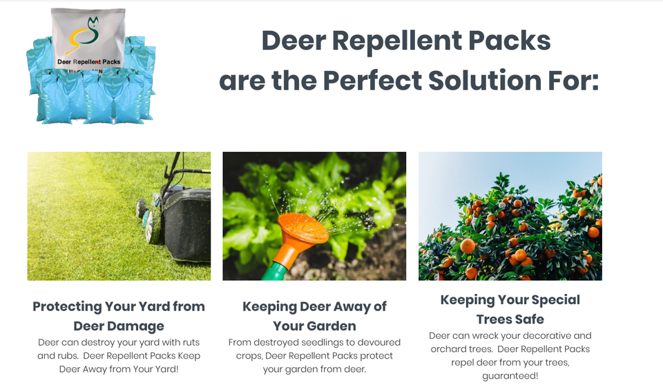 Deer Repellent Packs - The all natural solution for keeping deer out