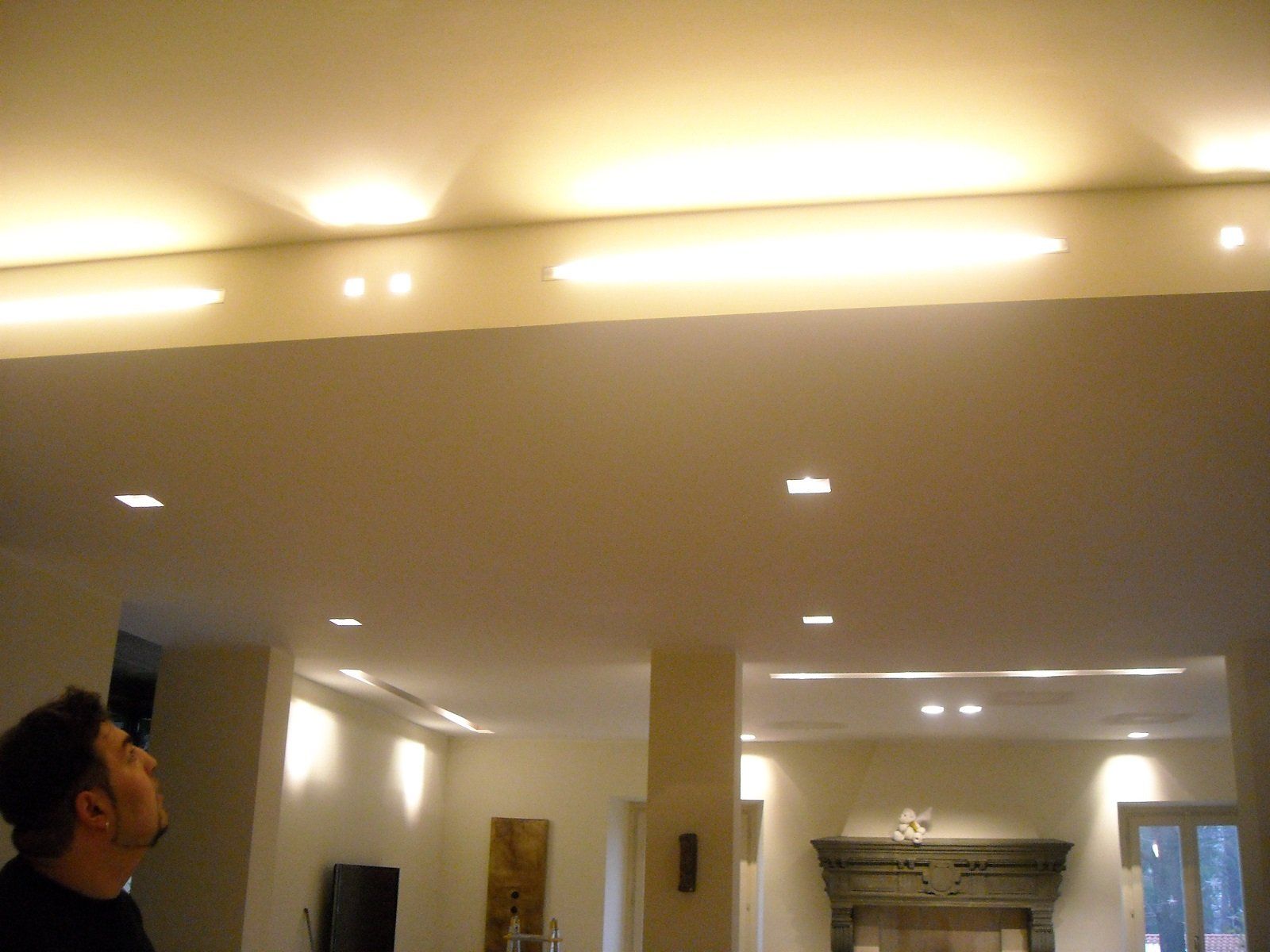 decorazione  soffitto verde