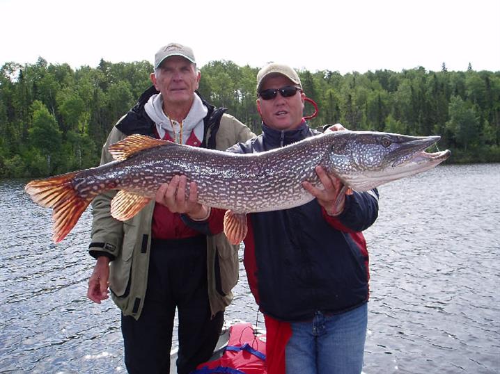 Muskie fish caught at Oak Lake Lodge