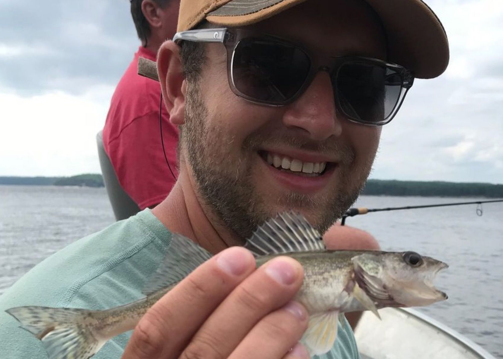 A small walleye fish shows the signs of a healthy fish stock.