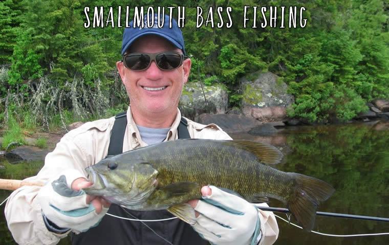 Smallmouth bass at Oak Lake Lodge, Ontario, Canada.