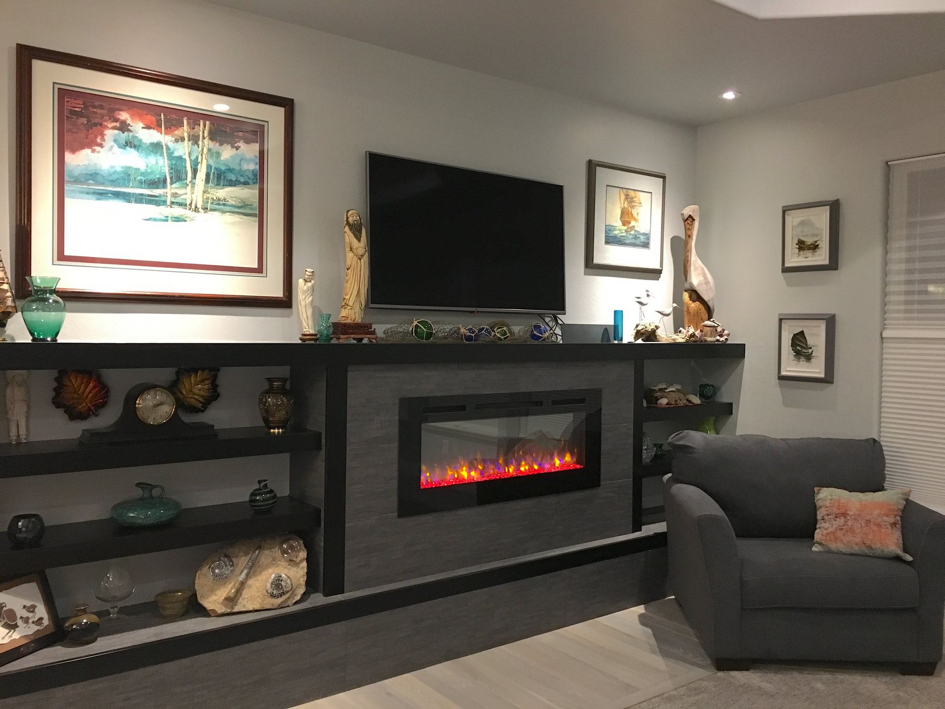 Living Room With A Fireplace — Montrose, CO — Coker Homes