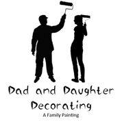 Dad and Daughter Decorating company logo