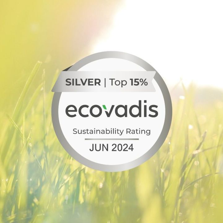 A silver ecovadis sustainability rating for june 2024