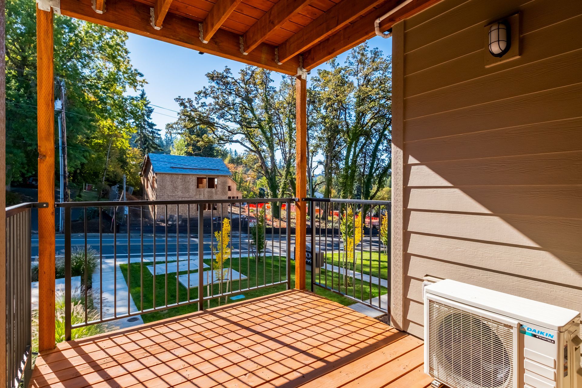 Harmona Heights Apartment community in South Salem Oregon, two-bedroom two-bathroom – balcony.