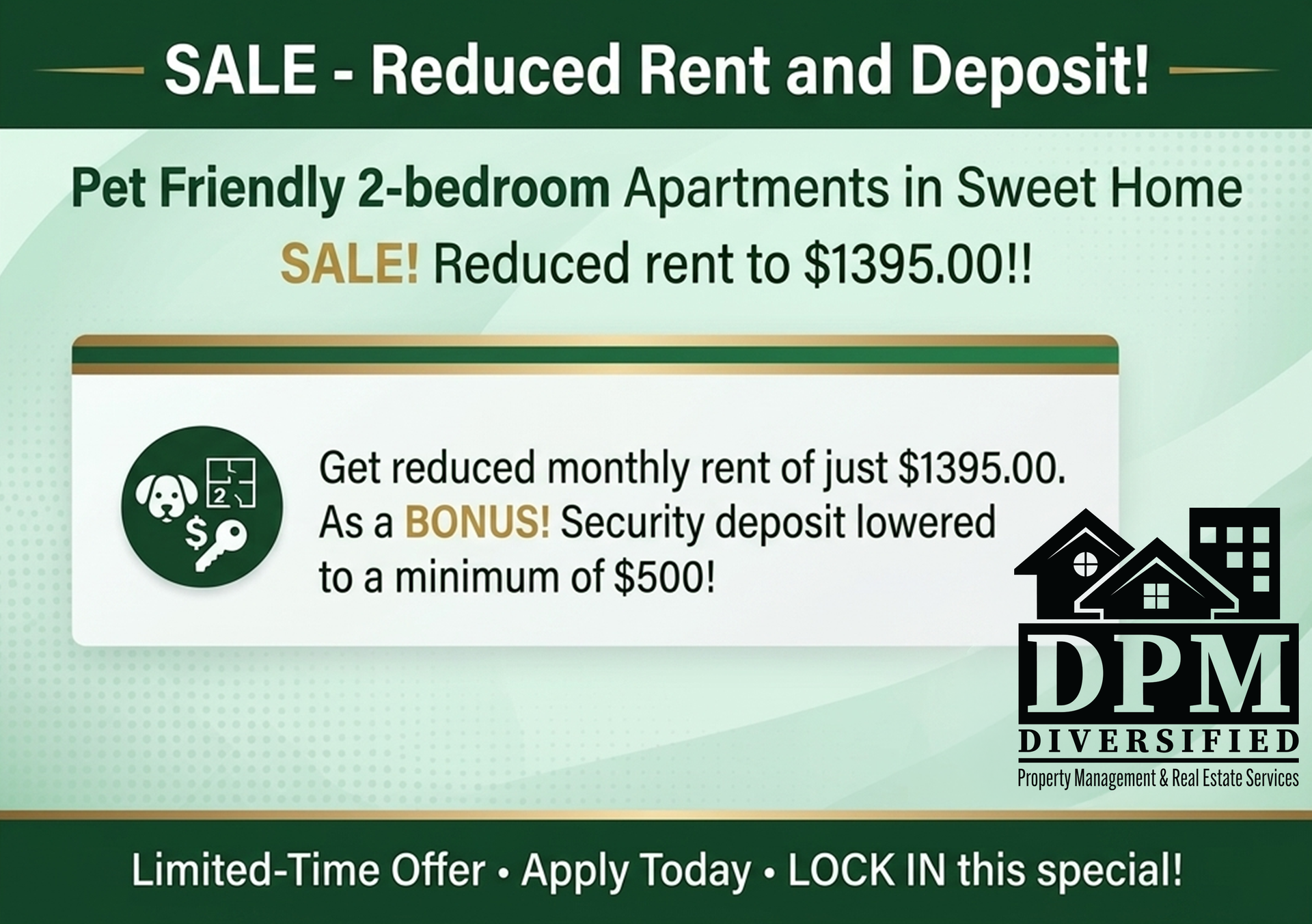 Santiam Gateway Apartments in Sweet Home Oregon – photo of garden style rental home.