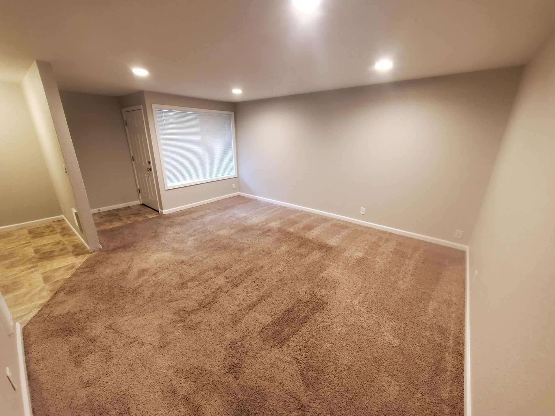 Jackson Duplexes in Albany Oregon – two bedroom one-bathroom – front room. 