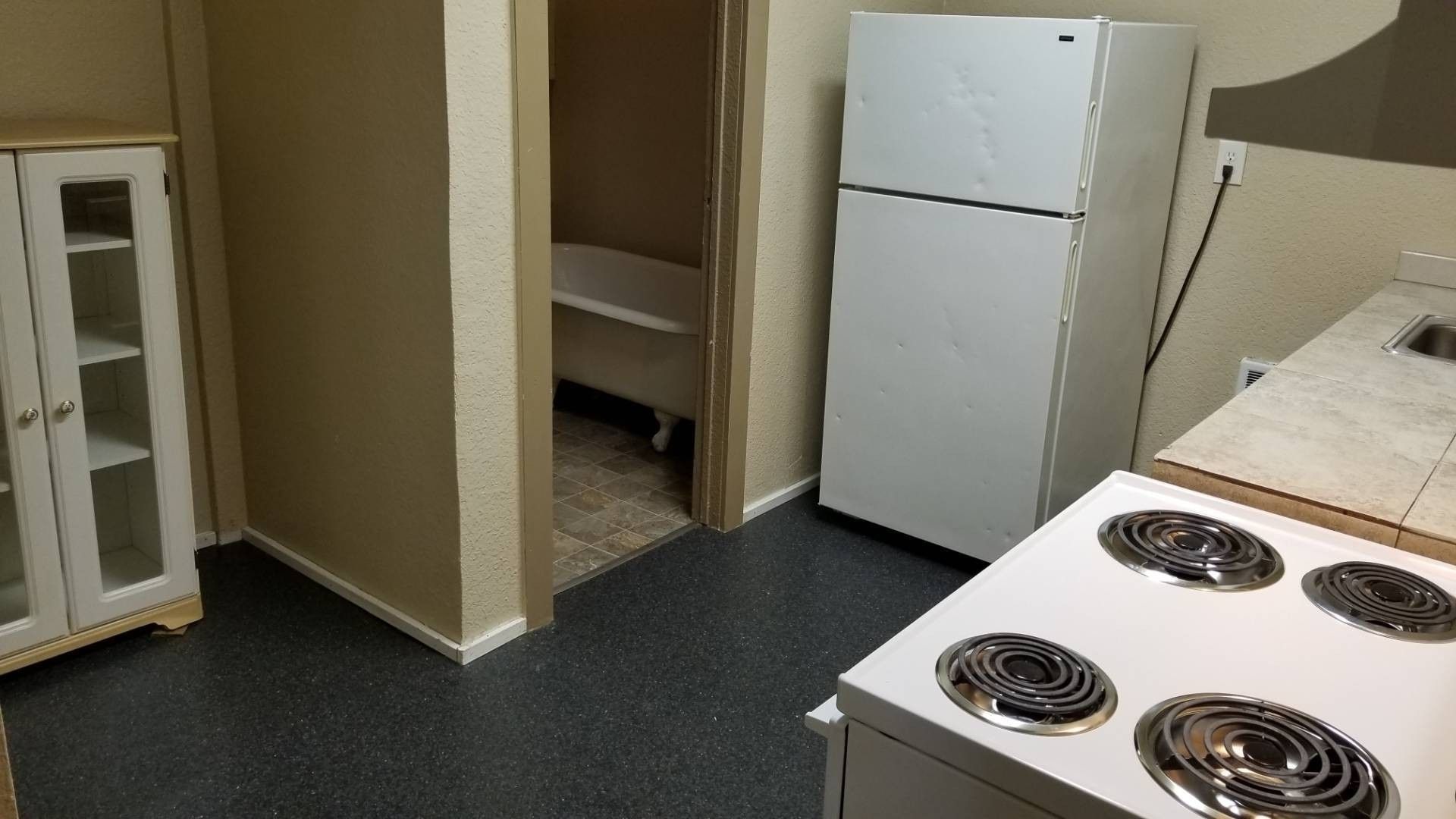 Armory Apartments in downtown Albany Oregon – various-apartment home sizes – kitchen -2.