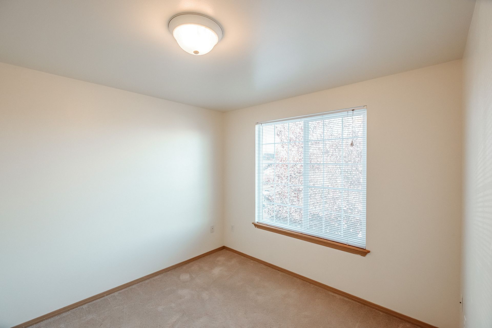 Mt. Vernon Town Homes – in Albany Oregon, two-bedroom two and ½ bathroom – bedroom and window – 1.