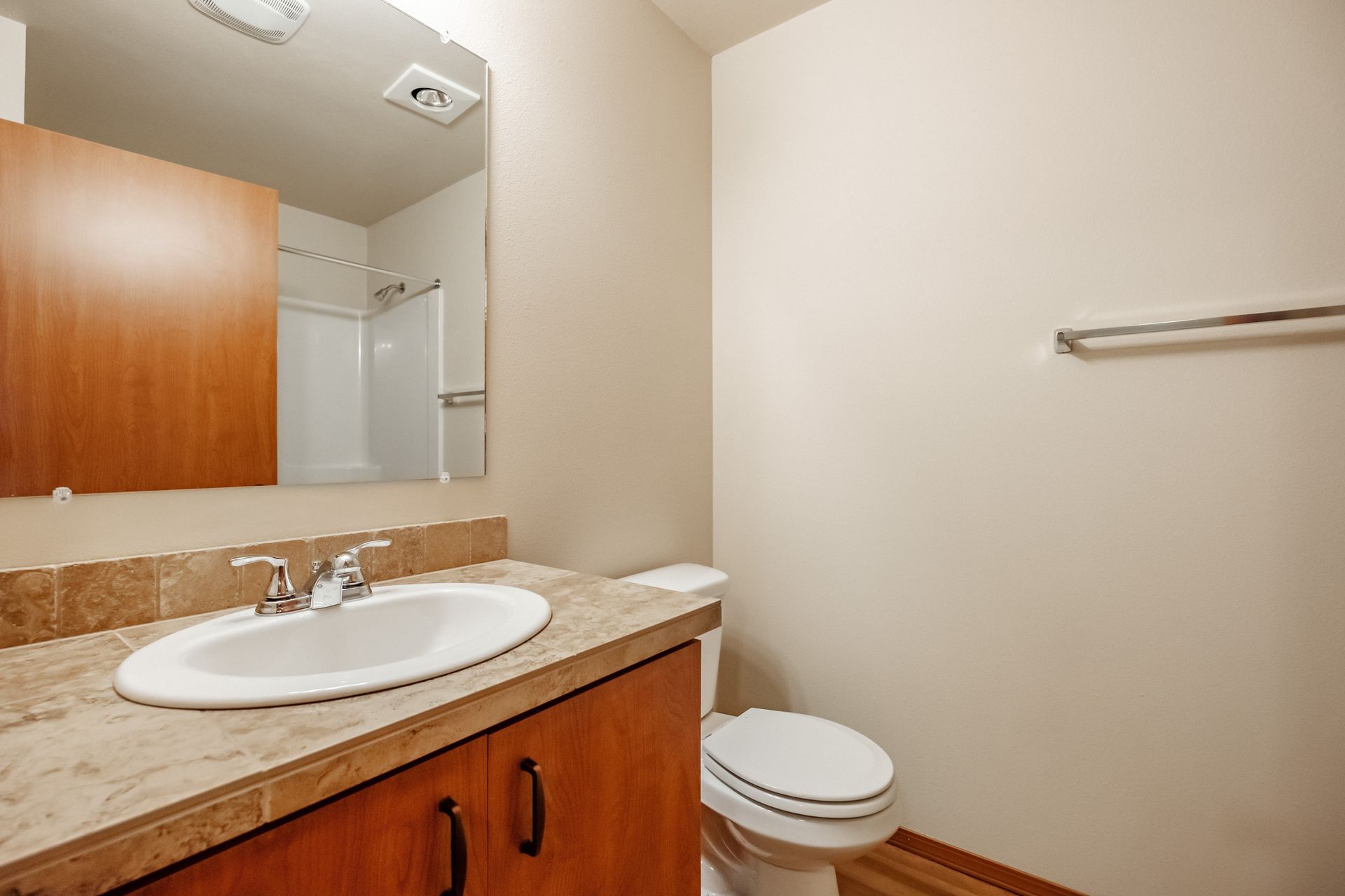 Lafayette Place Apartments in McMinnville, Oregon, near Linfield University – two-bedroom two-bath – master bathroom – 1.