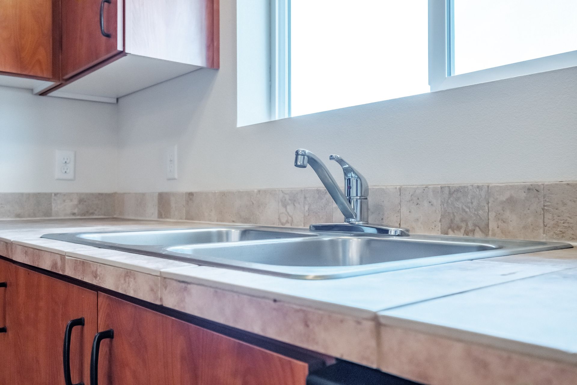 Newcastle Place Apartments in Salem, OR Near Chemeketa Community College, two-bedroom, two-bath – kitchen sink.