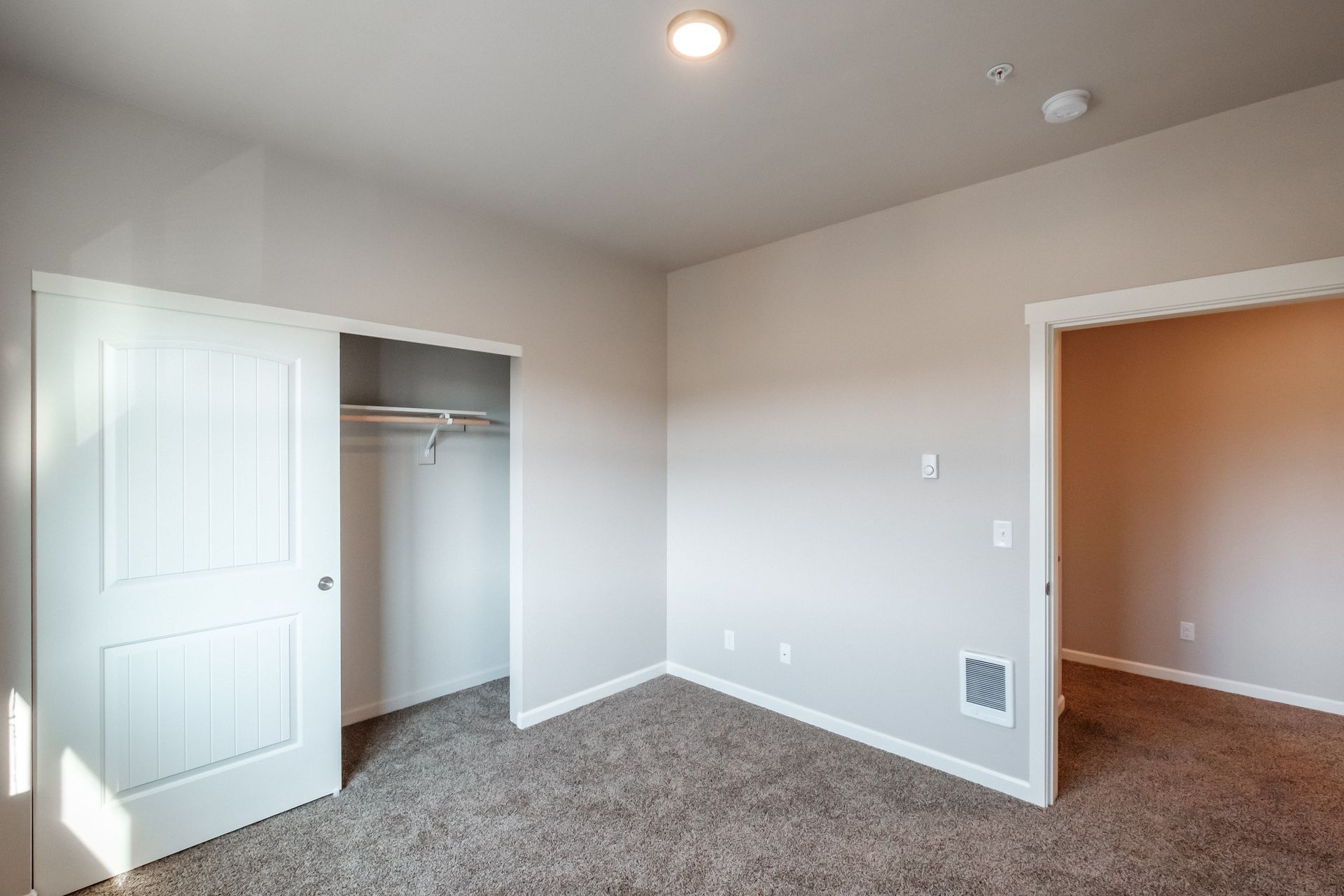 Hickory Hollow Apartments in North Albany OR, three-bedroom two-bathroom –bedroom and closet -3.
