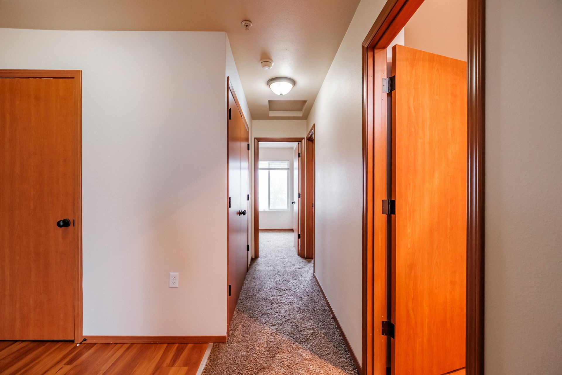 Aspen Place Apartments, near Western University of Health Sciences, two-bed two-bath – entryway to hallway.