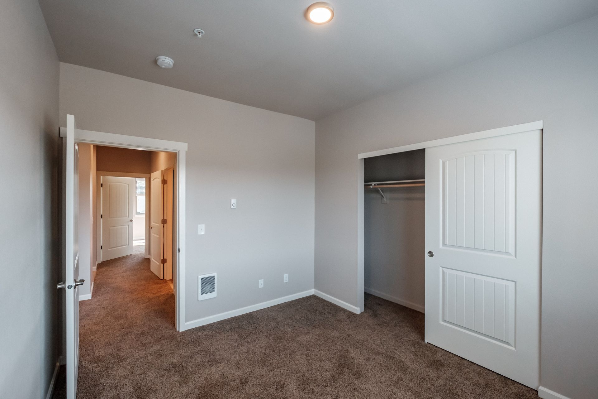 Hickory Hollow Apartments in North Albany OR, three-bedroom two-bathroom –bedroom and closet -2.
