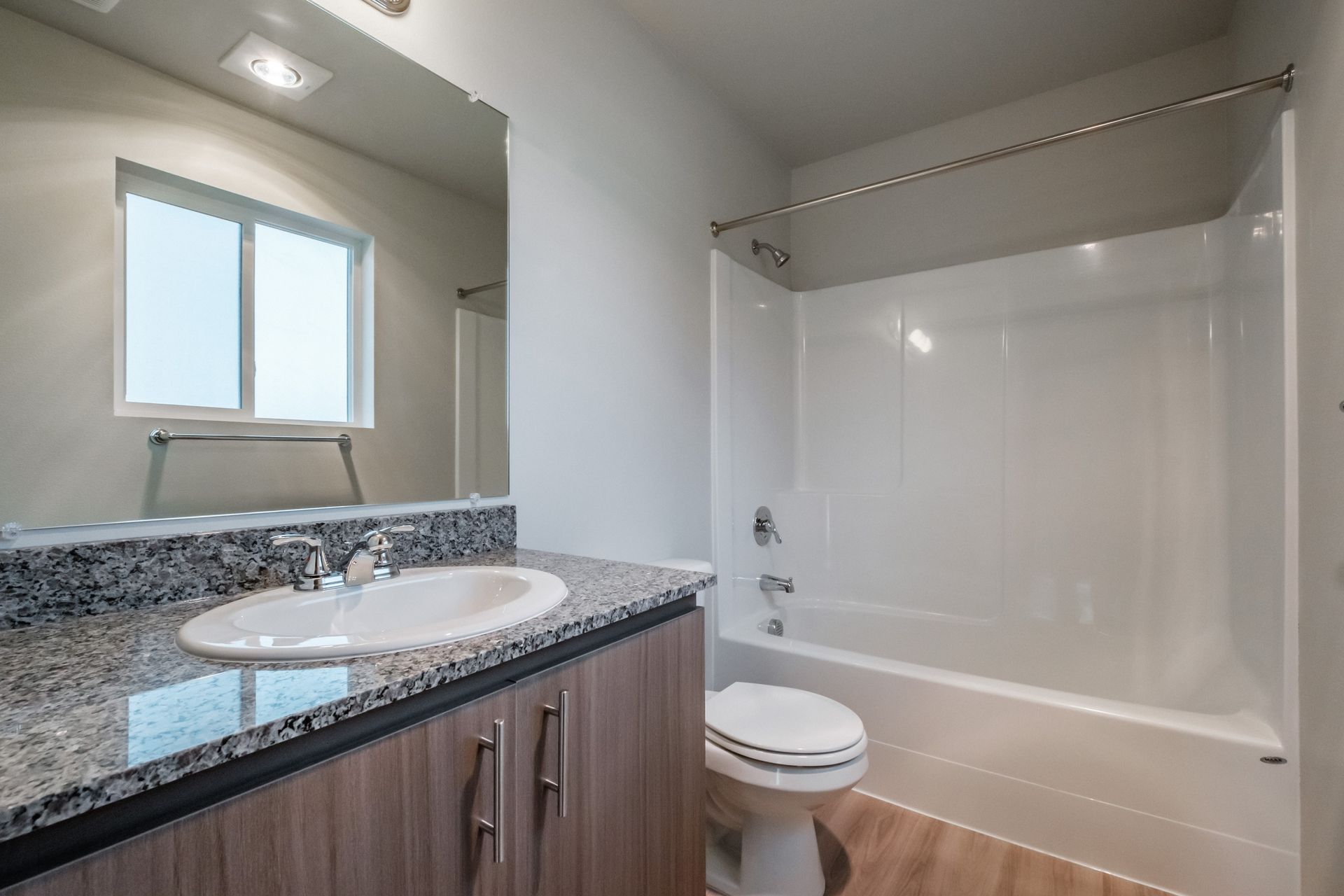 Cherry Glen Apartments in Salem Oregon – two-bedroom two-bathroom apartment home bathroom.
