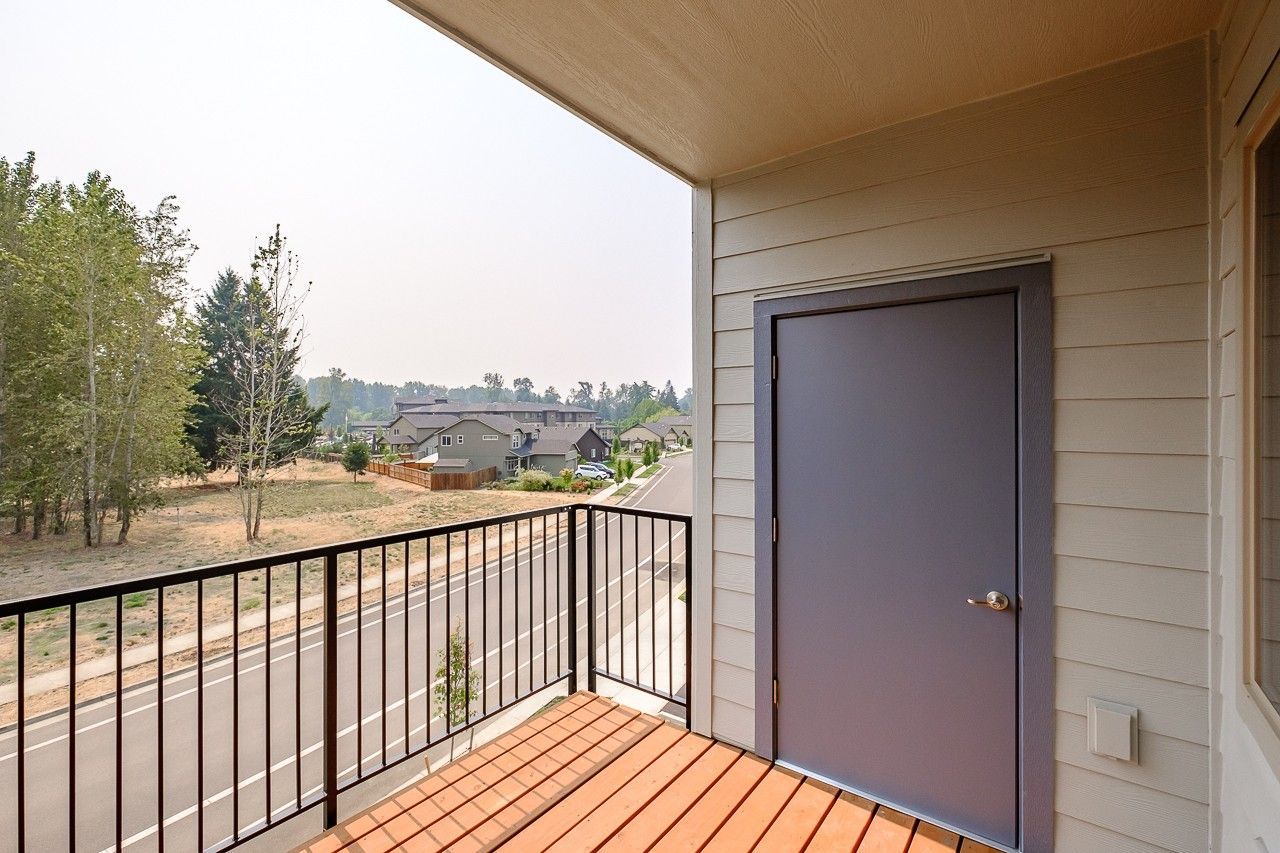 Hickory Hollow Apartments in North Albany OR, one-bedroom one-bathroom – balcony storage unit.