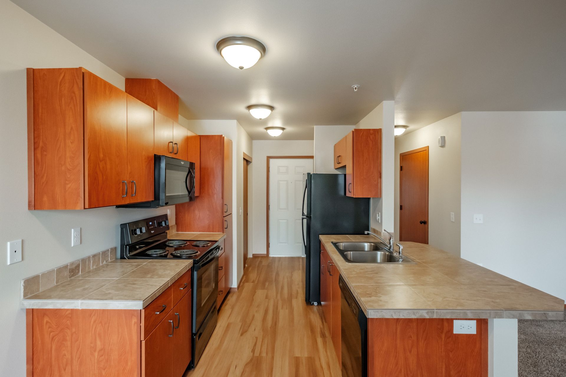 Aspen Place Apartments in Lebanon OR, near Western University of Health Sciences, one-bed one-bath – dishwasher, refrigerator