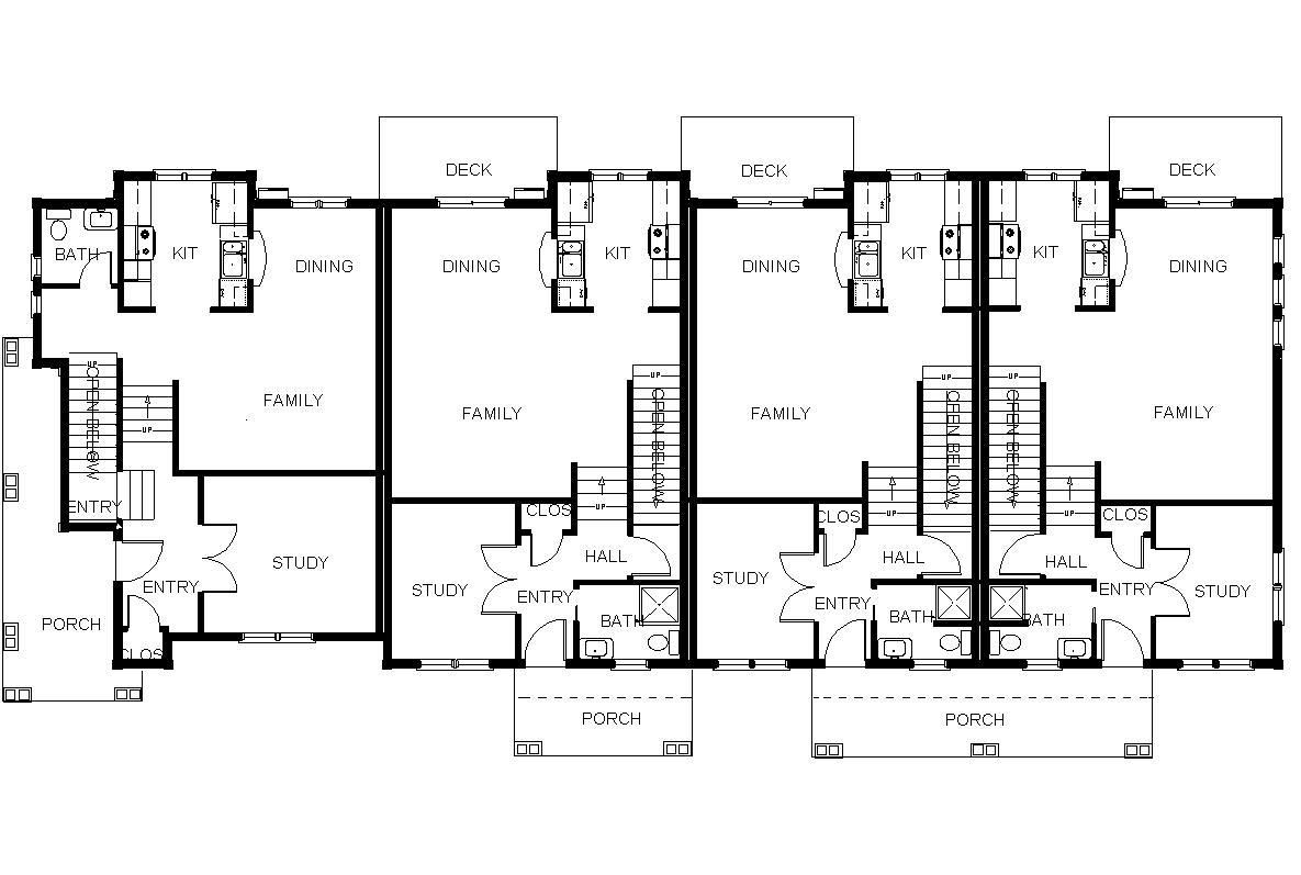 Goodnight Townhomes in Corvallis, OR, Near Oregon State University, four-bed, three-bath – floorplan -2.