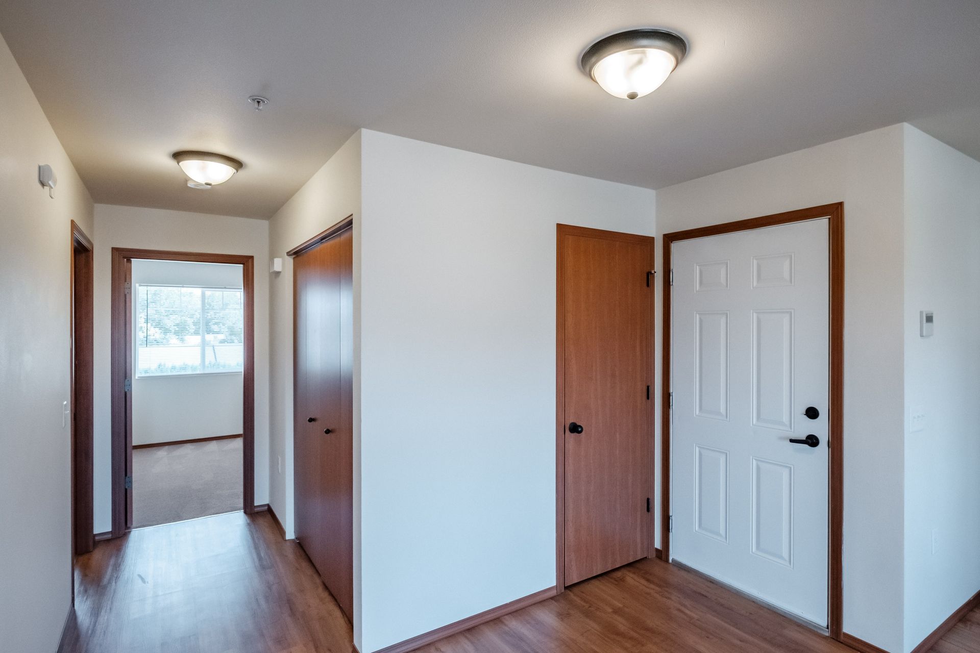 Newcastle Place Apartments in Salem, OR Near Chemeketa Community College, two-bedroom, two-bath – hallway.