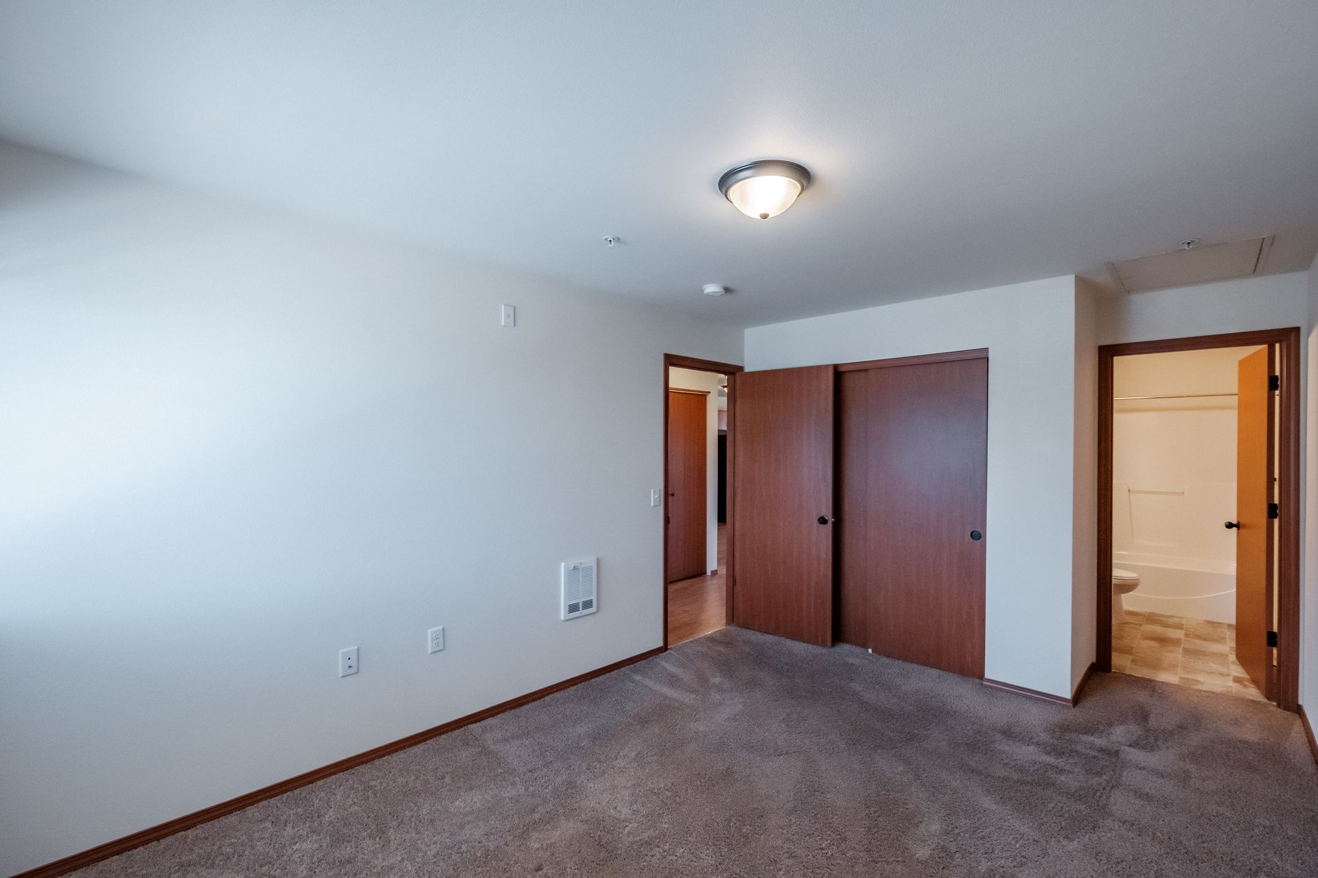 Newcastle Place Apartments in Salem, OR Near Chemeketa Community College, two-bedroom, two-bath– master bathroom and bathroom