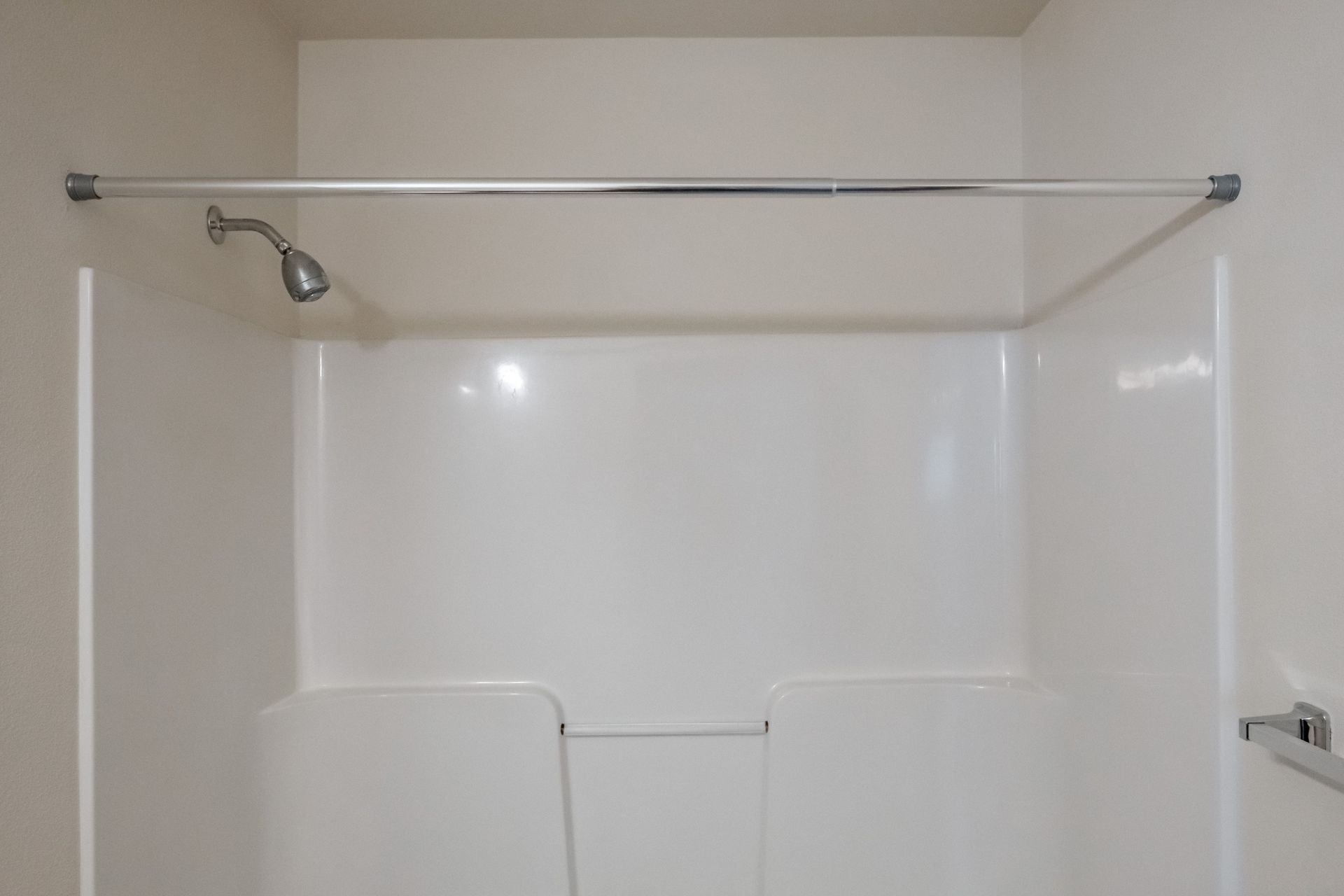 Newcastle Place Apartments in Salem, OR Near Chemeketa Community College, two-bedroom, two-bathroom – master bathroom shower.