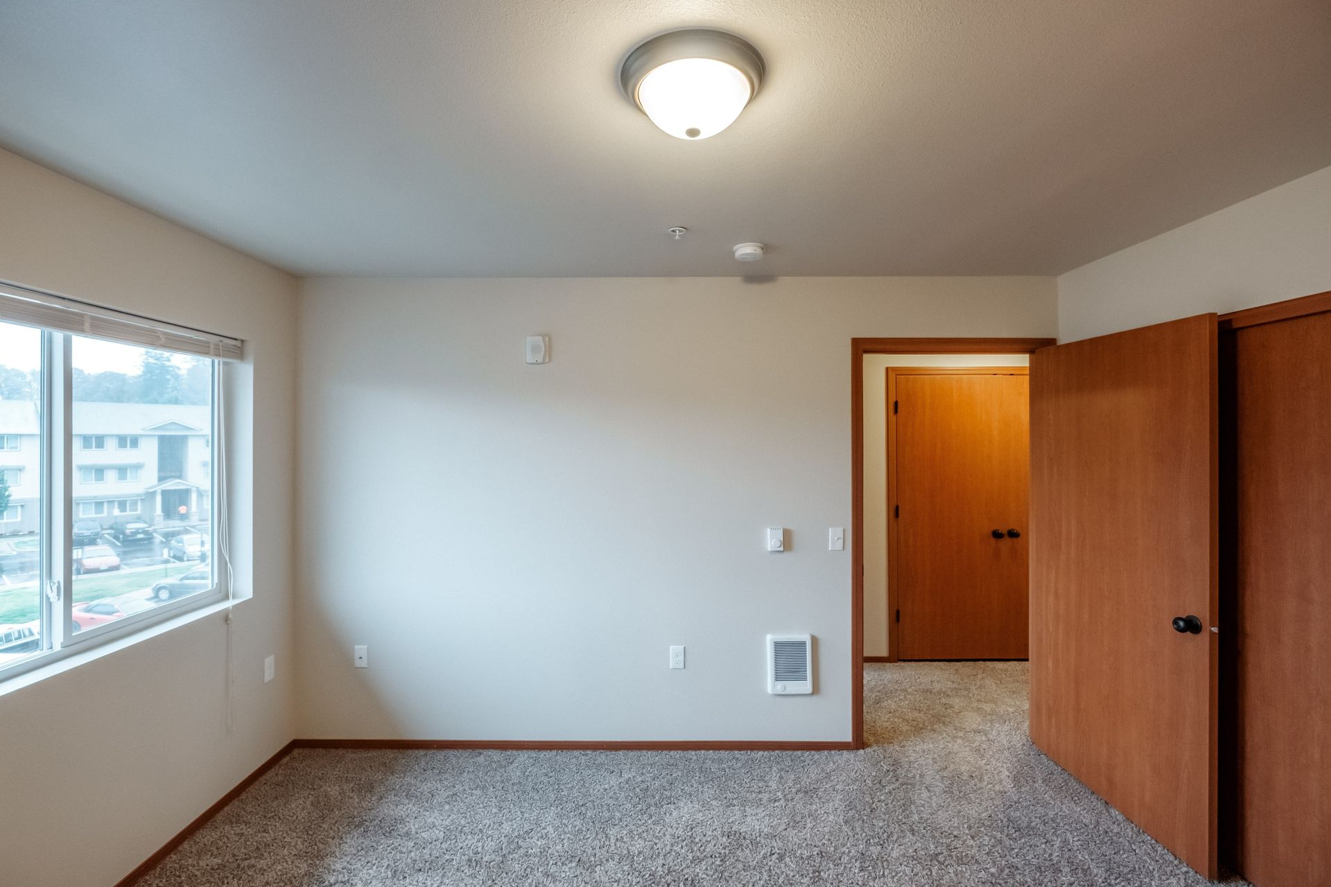 Lafayette Place Apartments in McMinnville, Oregon, near Linfield University – two-bedroom two-bath – bedroom and closet -2.