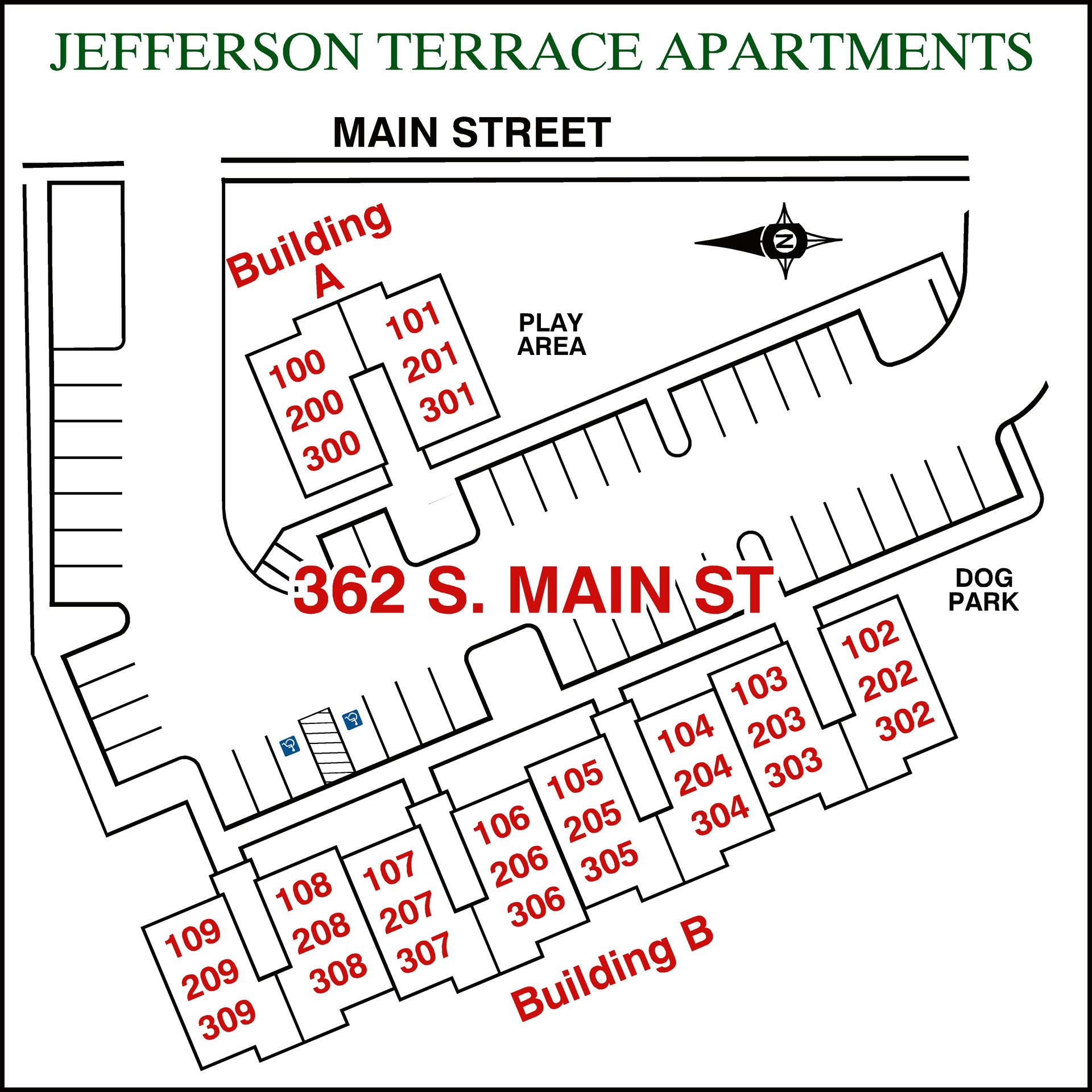 Jefferson Terrace Apartments in Jefferson Oregon – apartment community map.