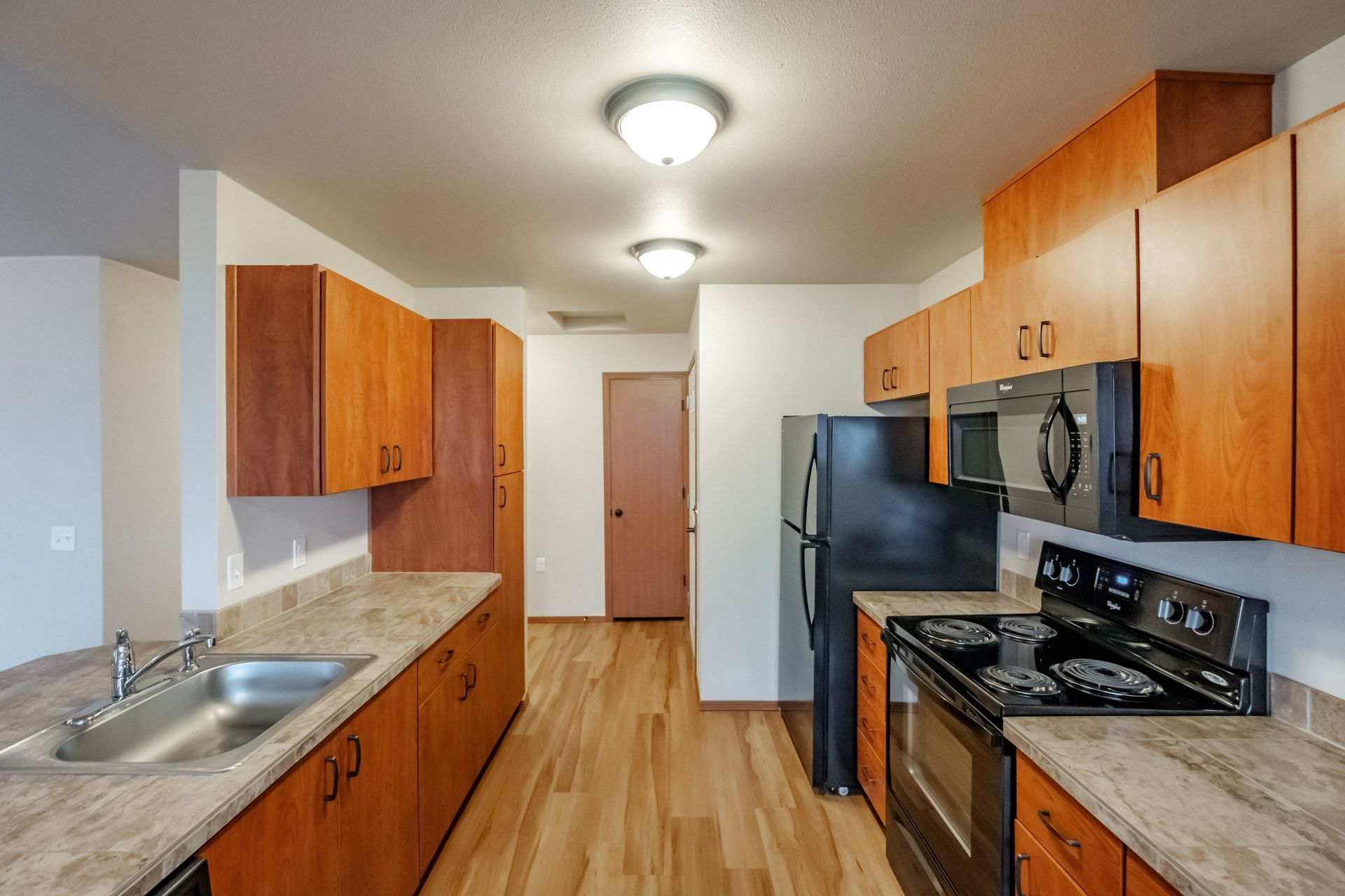 Lafayette Place Apartments in McMinnville, Oregon, near Linfield University – two-bedroom two-bath – kitchen.