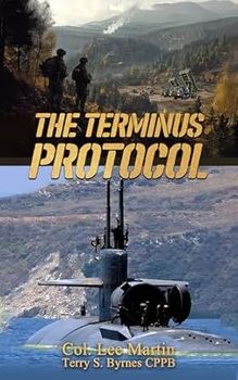 A book cover with a submarine and soldiers on it.
