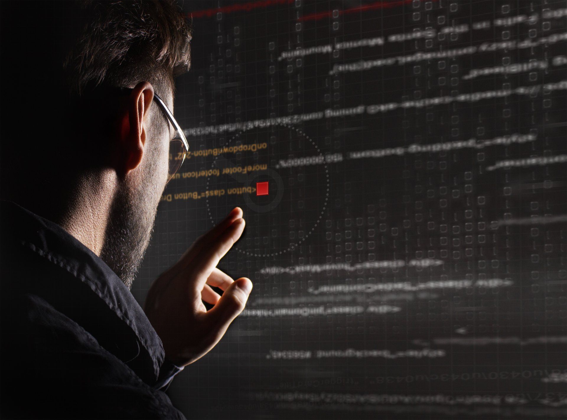 touchscreen private information