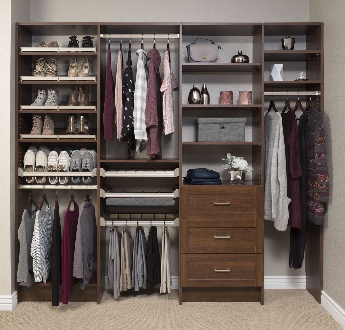 Coco Shaker Reach in Closet Systems