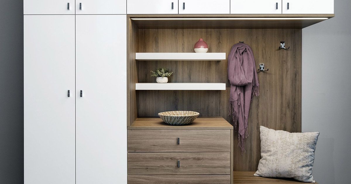 Concrete Color Custom Walk In Closet System