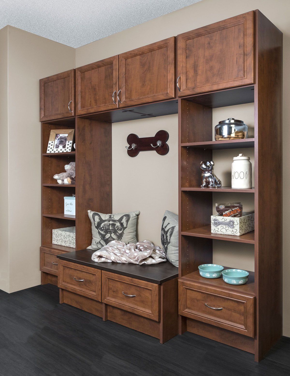 Custom Mudroom Cabinets for Dogs