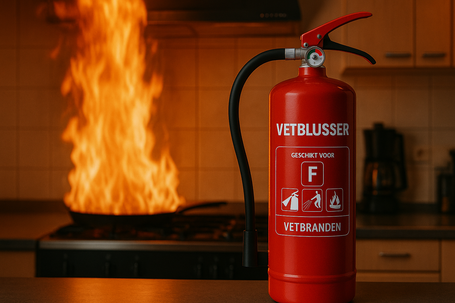 Hoe werkt een vetbrandblusser - vetblusser