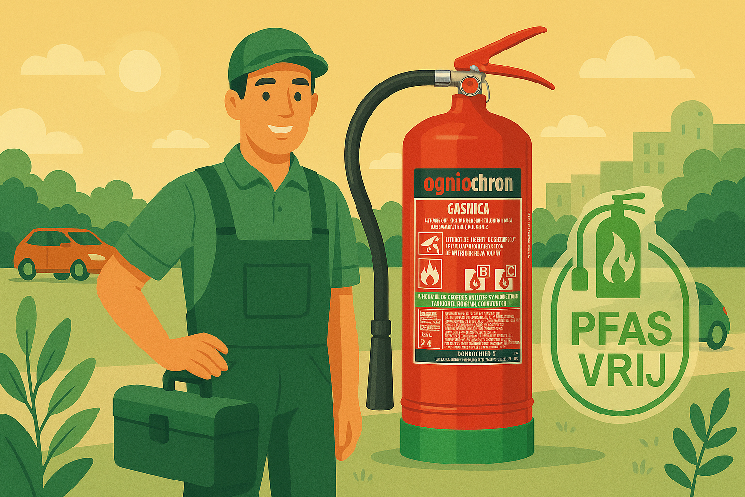 Na 2030 zijn PFAS en Fluor vrije schuimblussers verplicht
