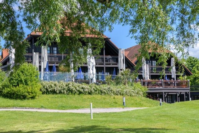 Blick auf die Terrasse des Restaurant