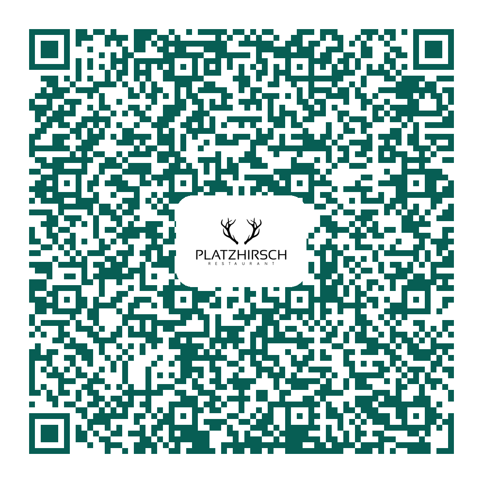 QR-Code: WhatsApp Updates vom Platzhirsch Restaurant