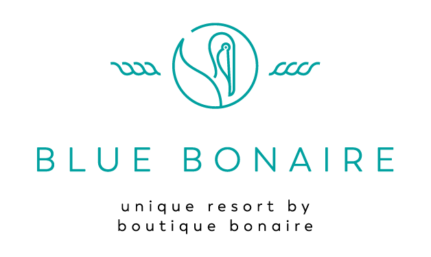 The blue bonaire logo is a unique resort by boutique bonaire