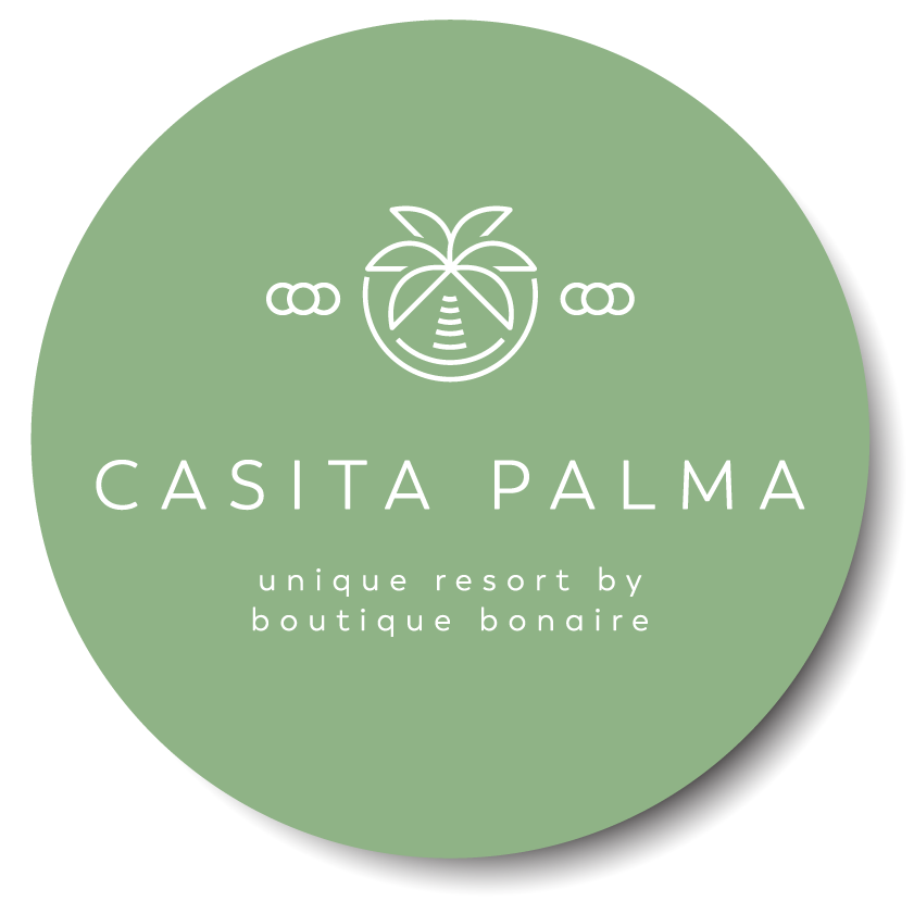 The logo for casita palma unique resort by boutique boncire