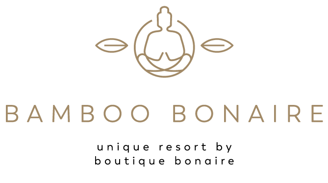 The logo for bamboo bonaire is a unique resort by boutique bonaire.