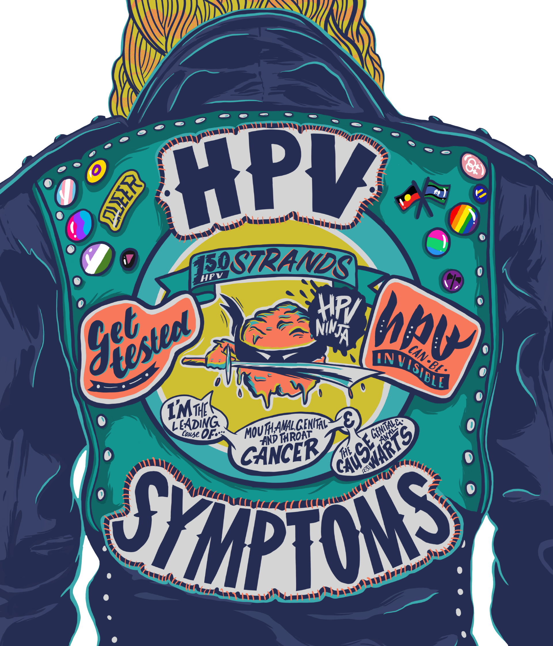 HPV Signs and Symptoms illustration