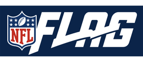 NFL Flag logo on a dark blue background. White text and the NFL shield are visible.
