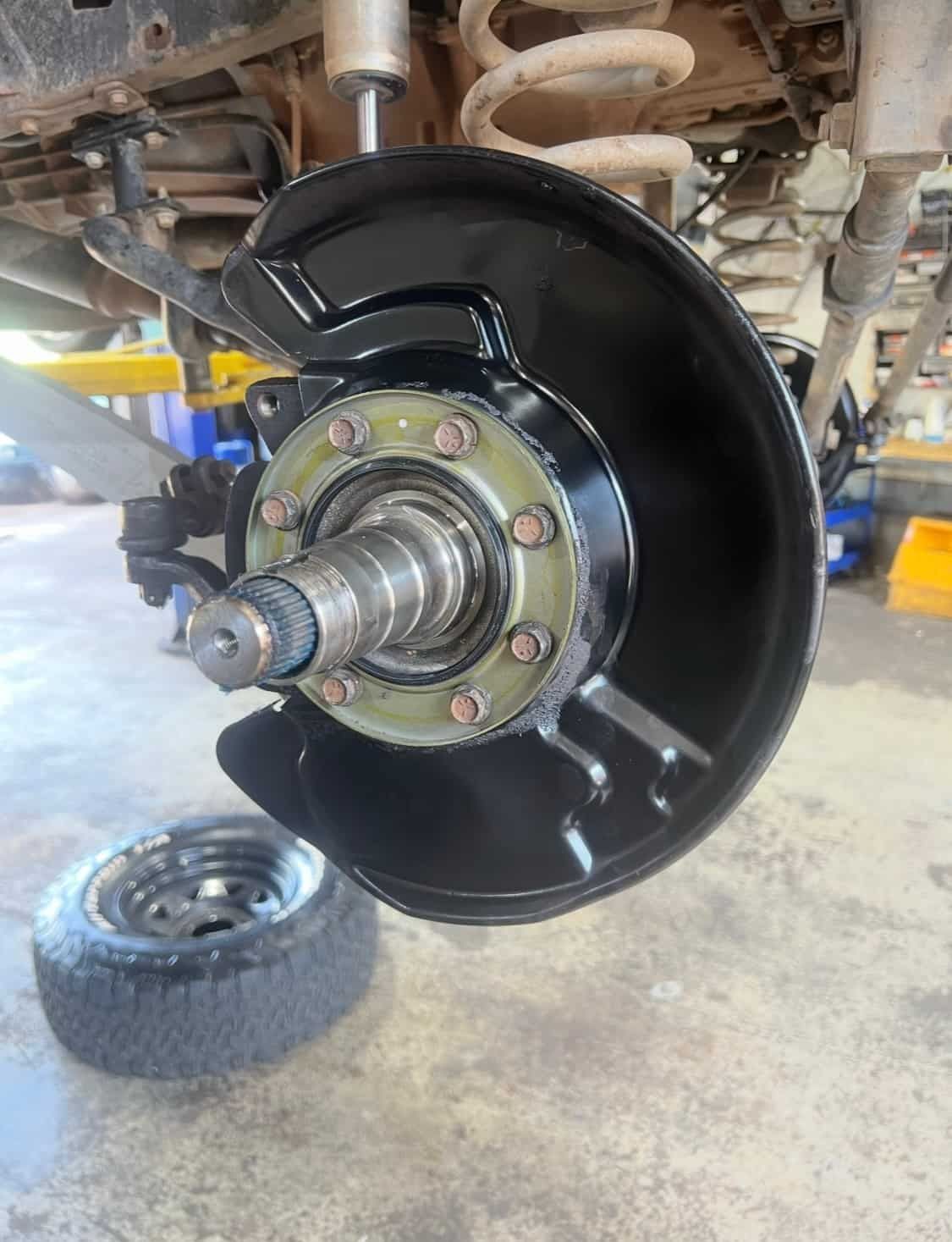 A Close Up of a Brake Disc on a Car — AWS Mechanical in Stuart Park, NT