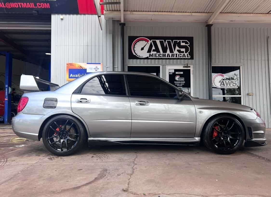 A Silver Car is Parked in Front of a Aws Garage — AWS Mechanical in Stuart Park, NT