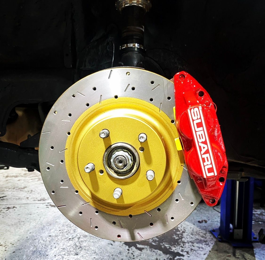 A Close Up of a Brake Assembly on a Car — AWS Mechanical in Stuart Park, NT