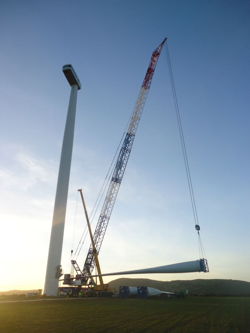 Sollevamenti per torre eolica