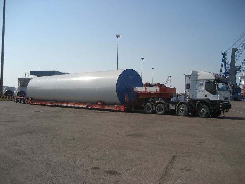 Trasporti per torre eolica